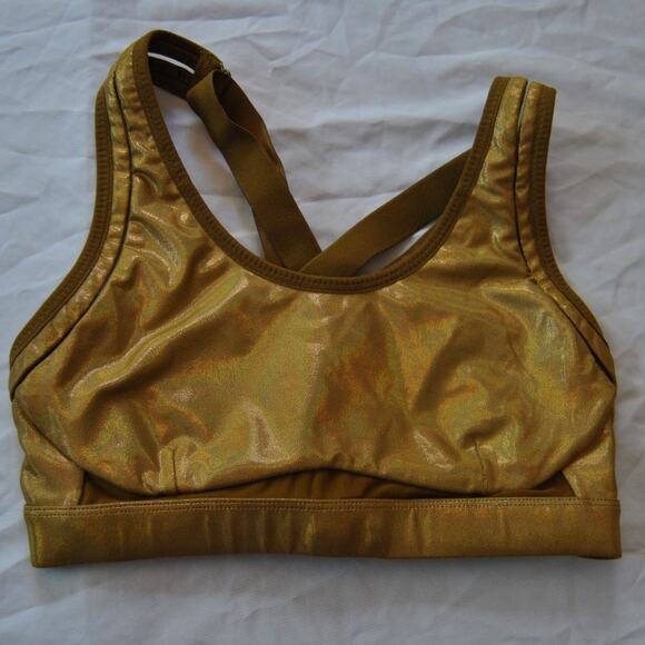 Fabletics Gold Sports Bra - Picture 1 of 5